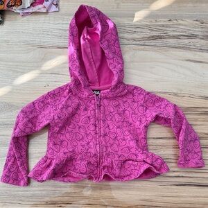 Tea Collection 18-24 Pink Berry Print hoodie